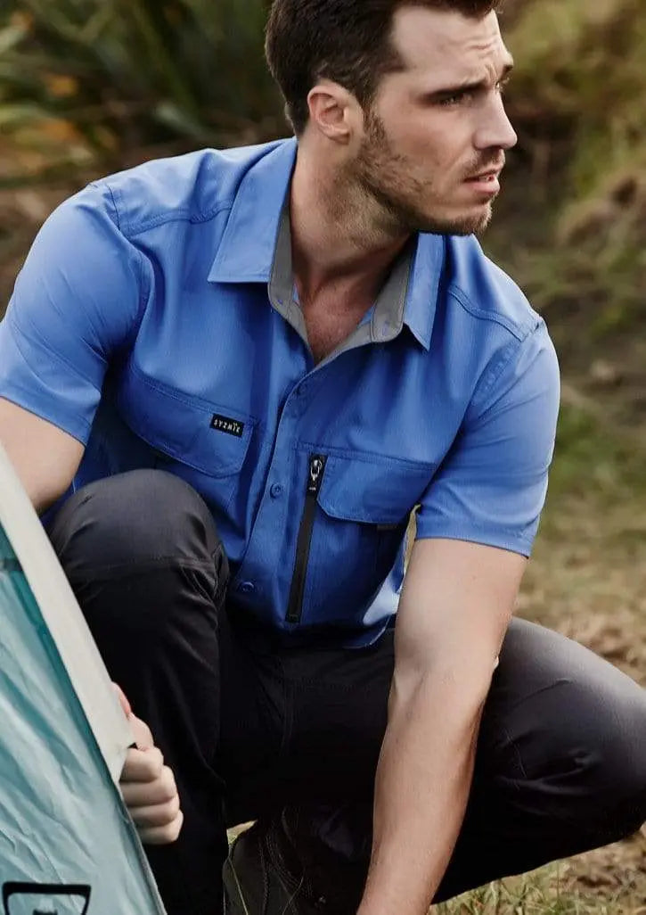 SYZMIK Men's Outdoor Short Sleeve Shirt ZW465 Metro Workwear.